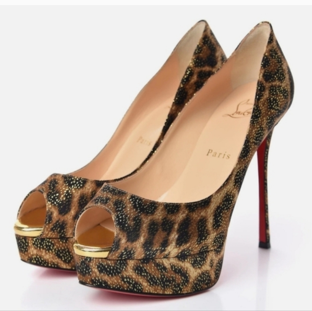 Christian Louboutin Fetish Peep-Toe Pumps